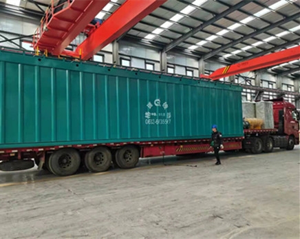 河南鑫锴建材有限公司采购除尘设备发货现场